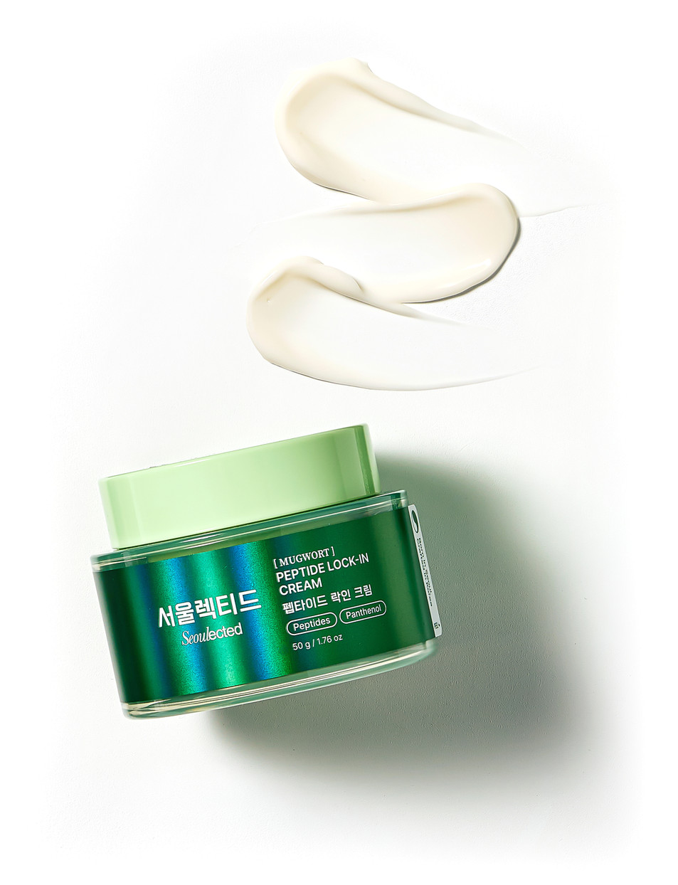 Peptide Lock-In Cream with texture swatch